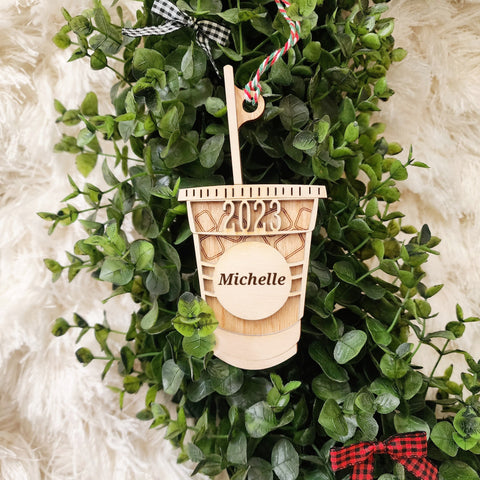 Iced Coffee / Chai Cup Ornament