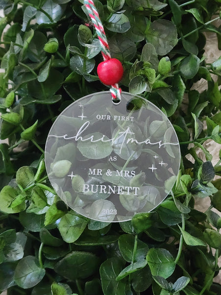Our First Christmas as Mr. Mrs. Ornament | Personalized