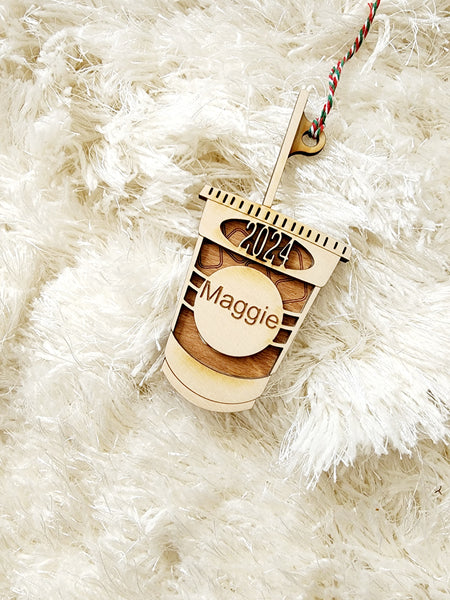 Iced Coffee / Chai Cup Ornament