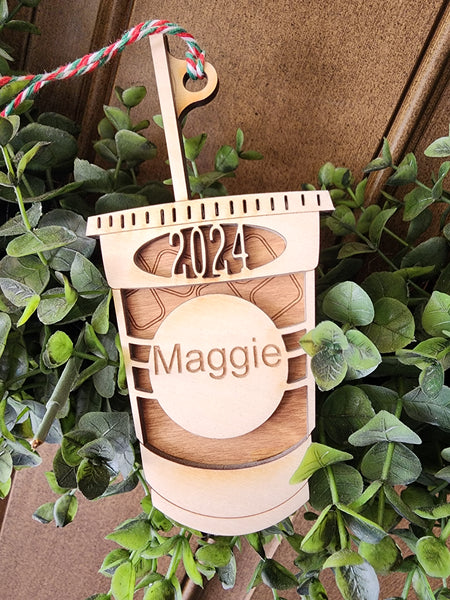 Iced Coffee / Chai Cup Ornament