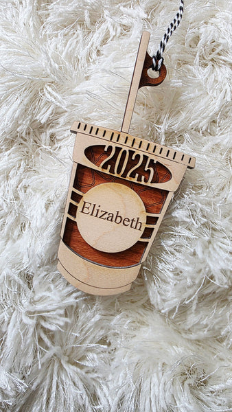 Iced Coffee / Chai Cup Ornament