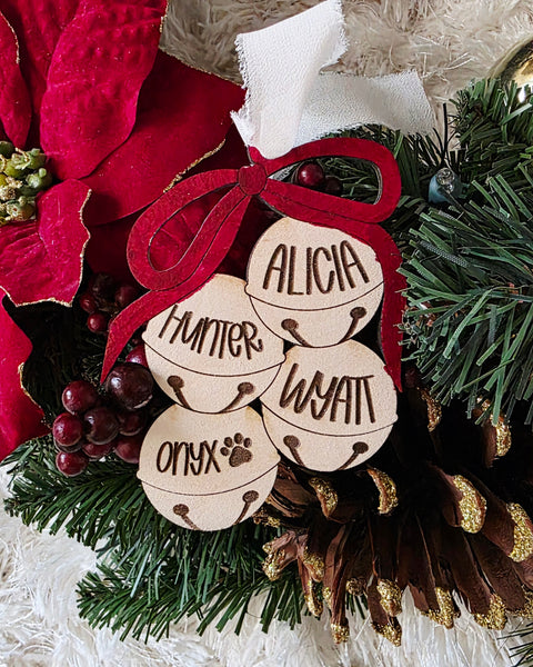 Jingle Bells Family Christmas Ornament