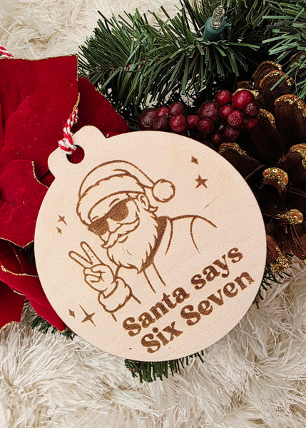 Six Seven 6 7 ornament