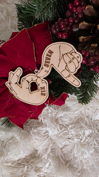 Six Seven 6 7 ornament