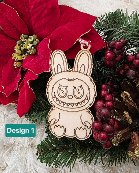 Labubu inspired ornament / bag tag