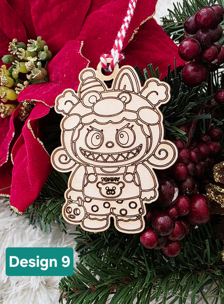 Labubu inspired ornament / bag tag
