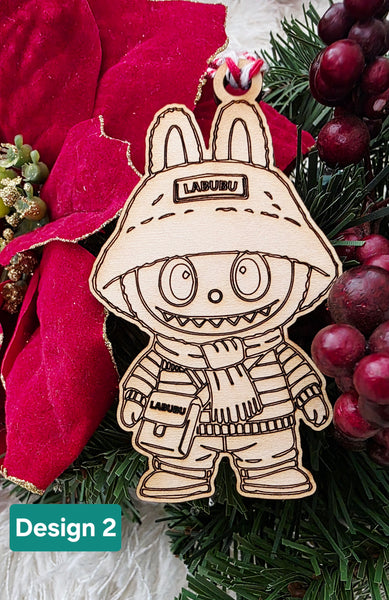Labubu inspired ornament / bag tag