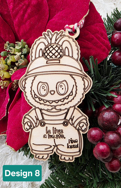 Labubu inspired ornament / bag tag