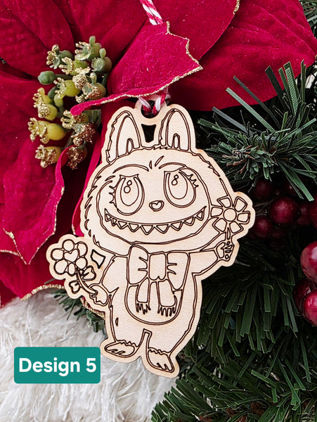 Labubu inspired ornament / bag tag