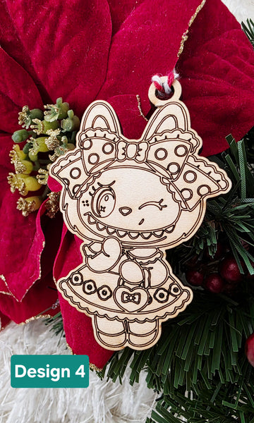Labubu inspired ornament / bag tag