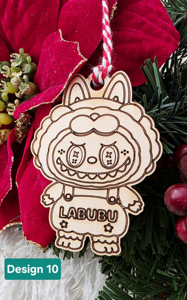 Labubu inspired ornament / bag tag