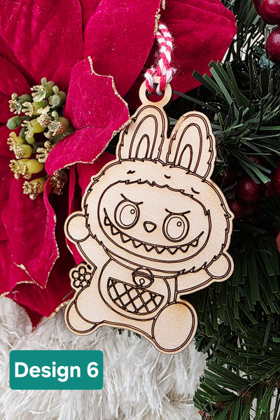 Labubu inspired ornament / bag tag