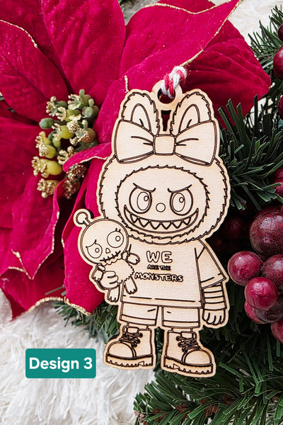 Labubu inspired ornament / bag tag