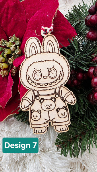 Labubu inspired ornament / bag tag