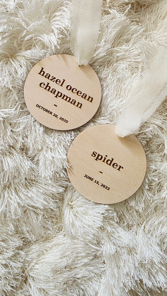 custom newborn baby keepsake ornament