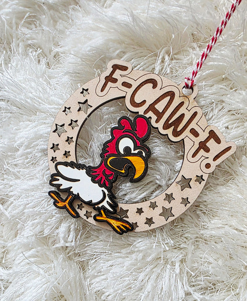 F-Caw-F Funny ornament