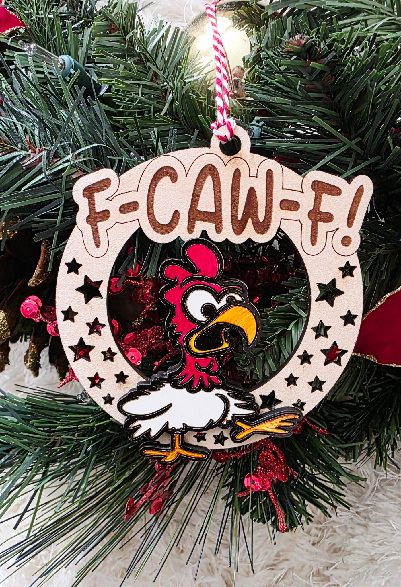 F-Caw-F Funny ornament
