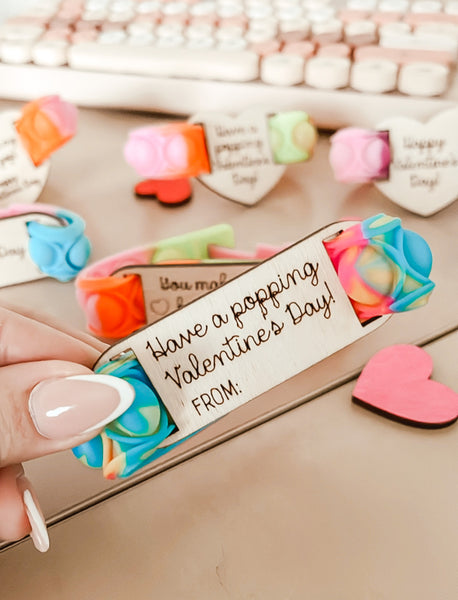 The cutest Valentines day gifts!   Perfect non-candy, non-food treat for the kids! Great for classrooms, Valentine's Day parties, Birthday parties and so much more!  Both personalized (rectangular shape) and non-personalized (heart shape) options available