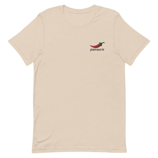 Just Eat It | Mirchi - Chili Pepper Embroidered T-shirt